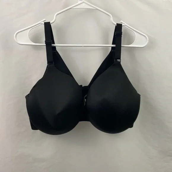 Cacique Black Lightly Lined Full Coverage 42D Bra - Picture 1 of 16